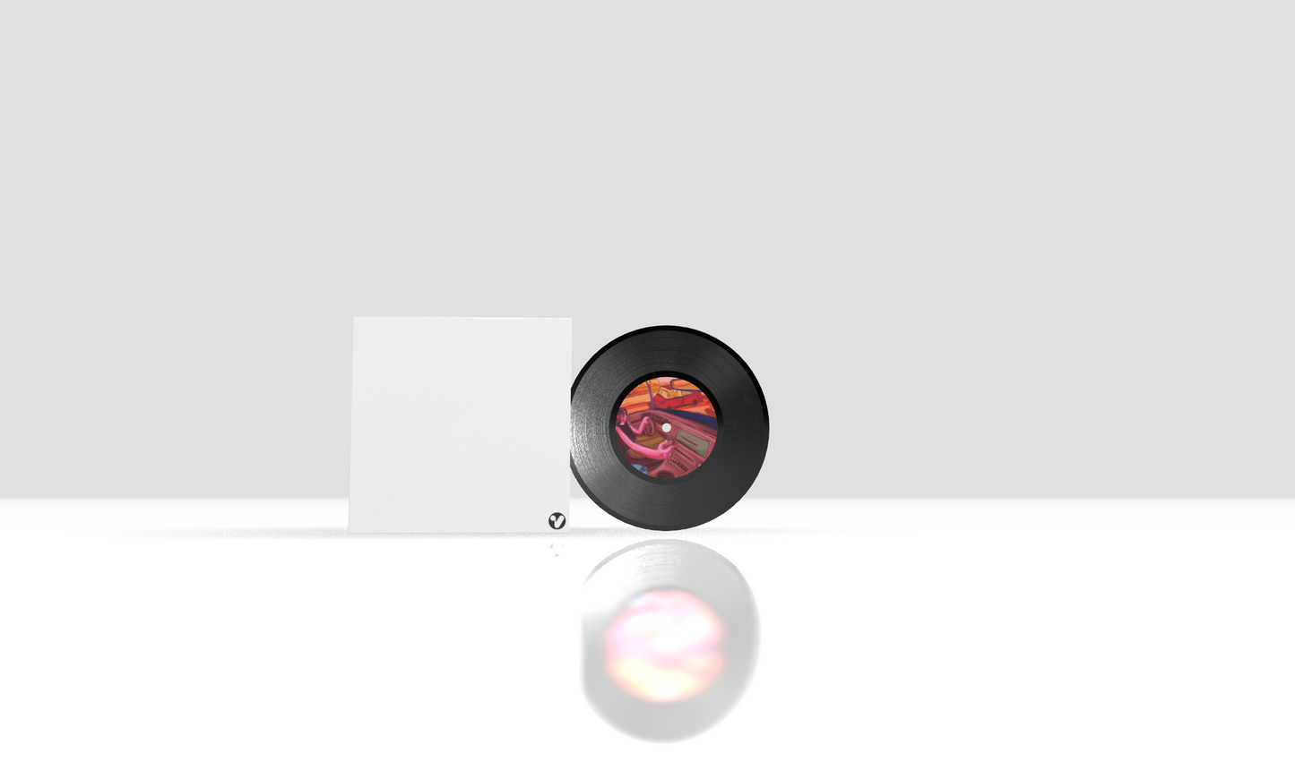 Round + 7" Mini + Standard Black + No cover