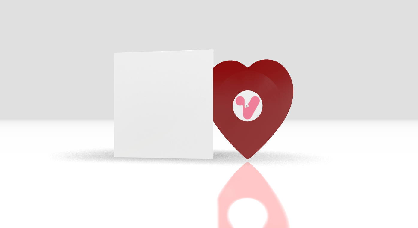 Heart + Standard Red + No cover