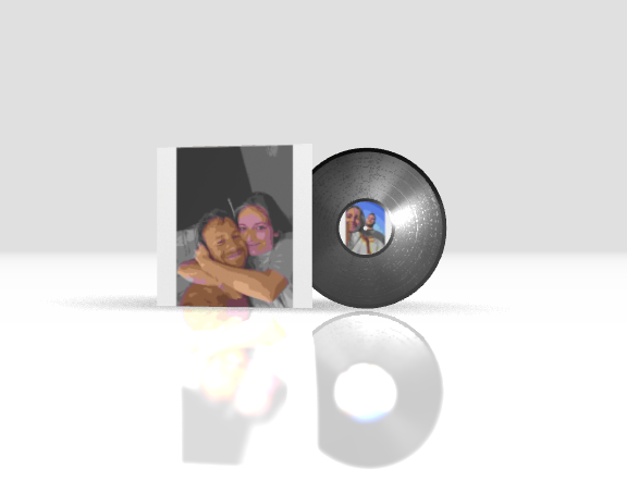 Round + 12" Scratch + Standard Black + Cover