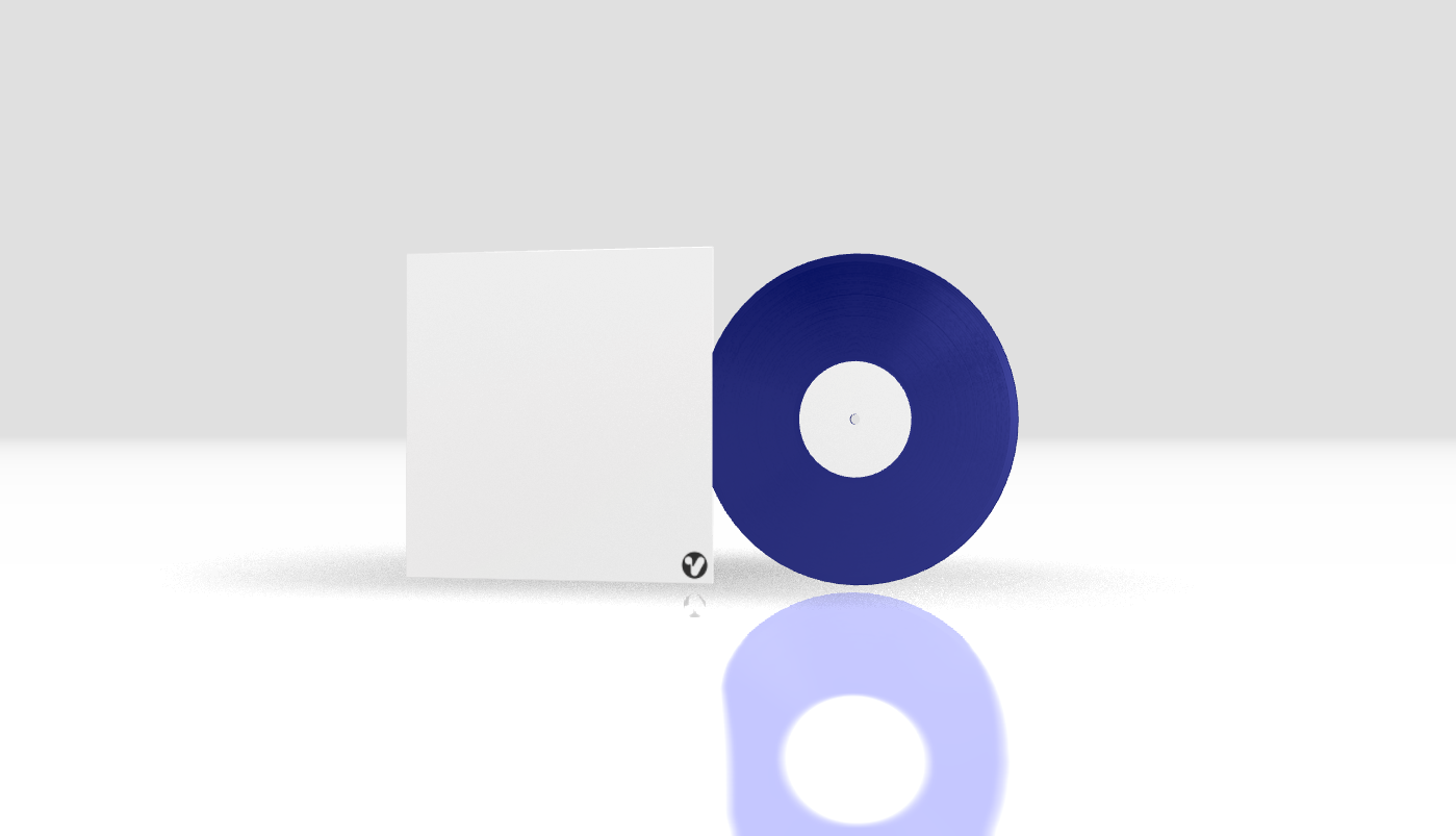 Round + 10" Maxi + Standard Blue + No cover