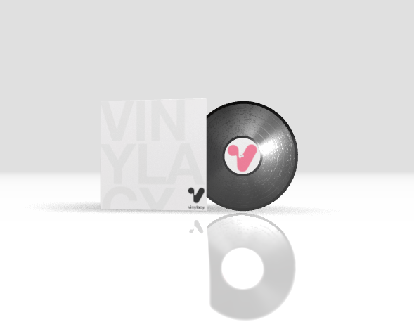 Round + 12" Scratch + Standard Black + No cover