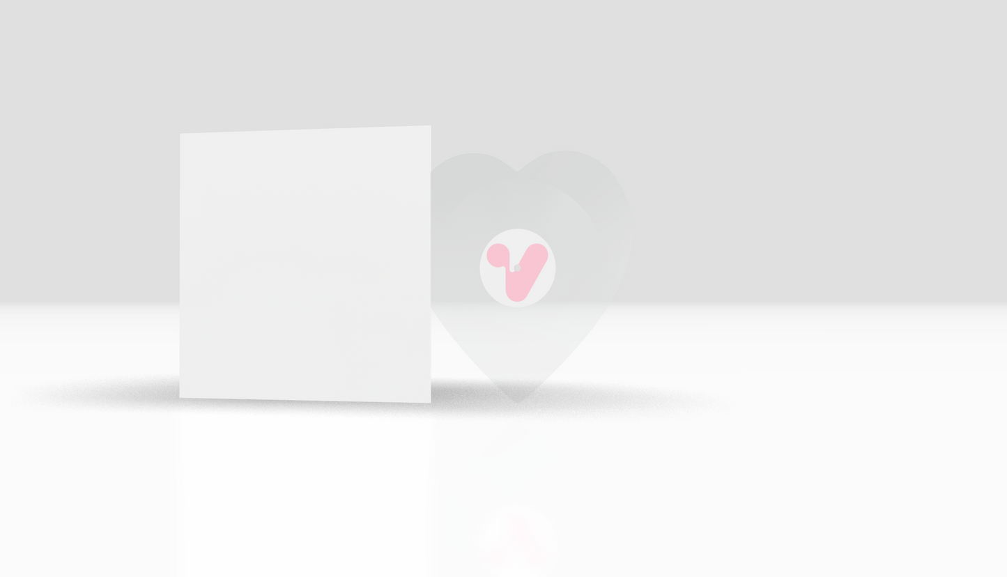 Heart + Standard Transparent + Draw on it Cover
