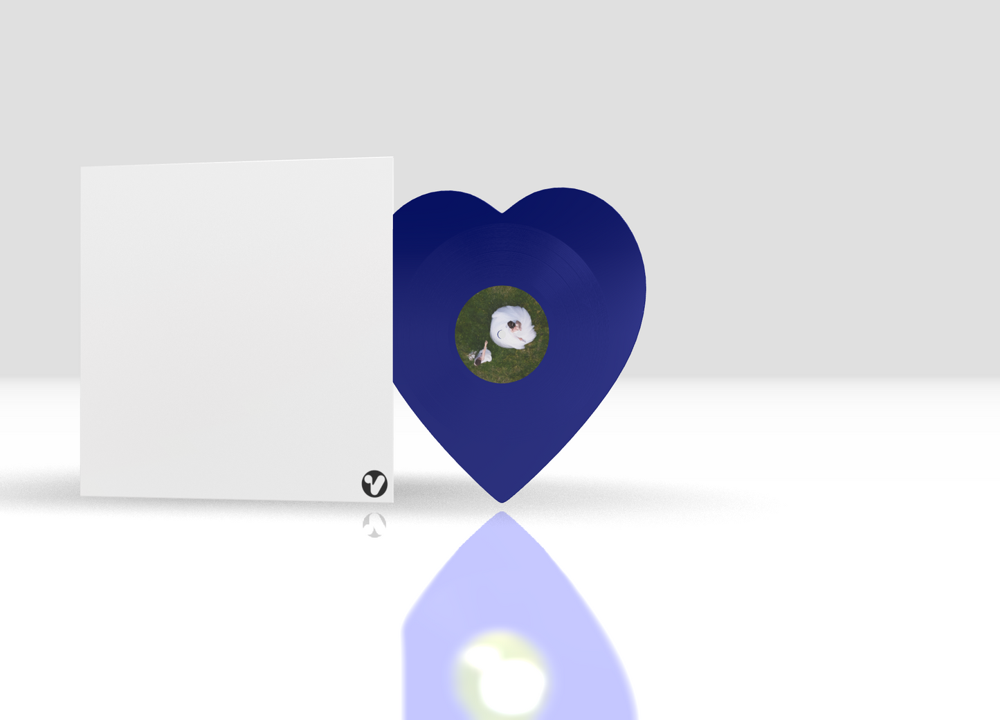 Heart + Standard Blue + No cover