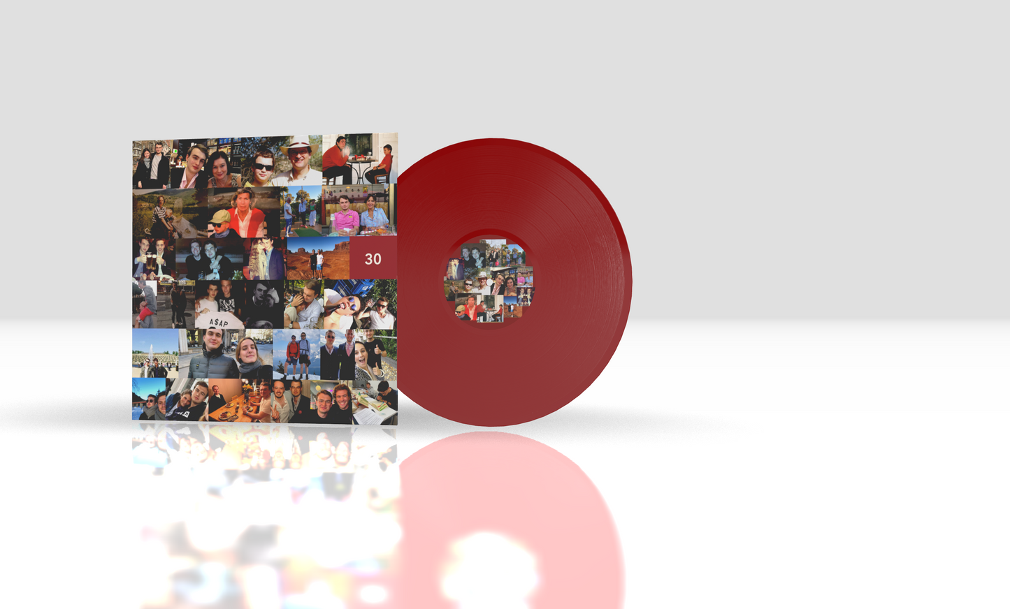 Round + 12" Xtra + Standard Red + Cover