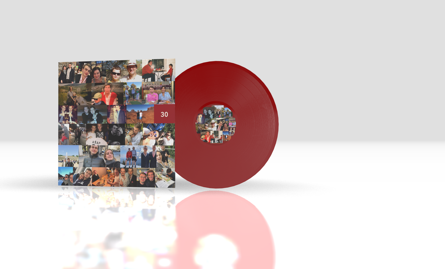 Round + 12" Xtra + Standard Red + Cover