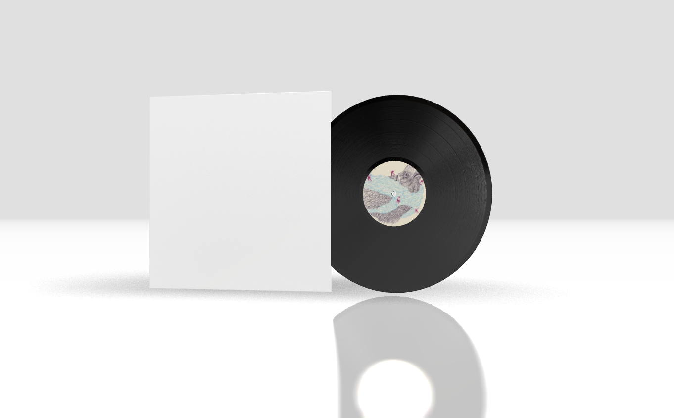 Round + 12" Scratch + Standard Black + No cover